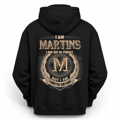 MARTINS PH55-T25-Personalized Name Quote Apparel “I Am NAME May Not Be Perfect But I Am Limited Edition”