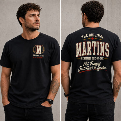 MARTINS W68-F2-168 – Personalized Original Issue Apparel “The Original NAME Certified One-of-One"