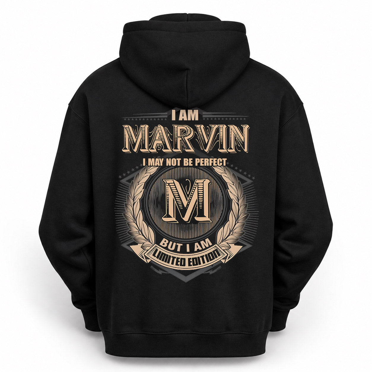 MARVIN PH55-T25-Personalized Name Quote Apparel “I Am NAME May Not Be Perfect But I Am Limited Edition”