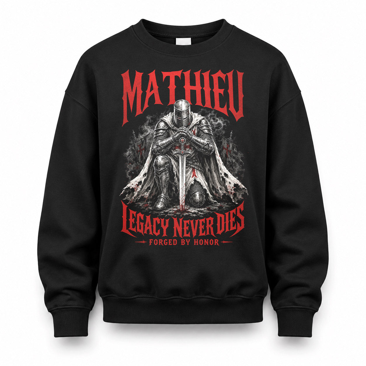 MATHIEU HS90-K04-109 - NAME Legacy Never Dies Forged By Honor Personalized Knight