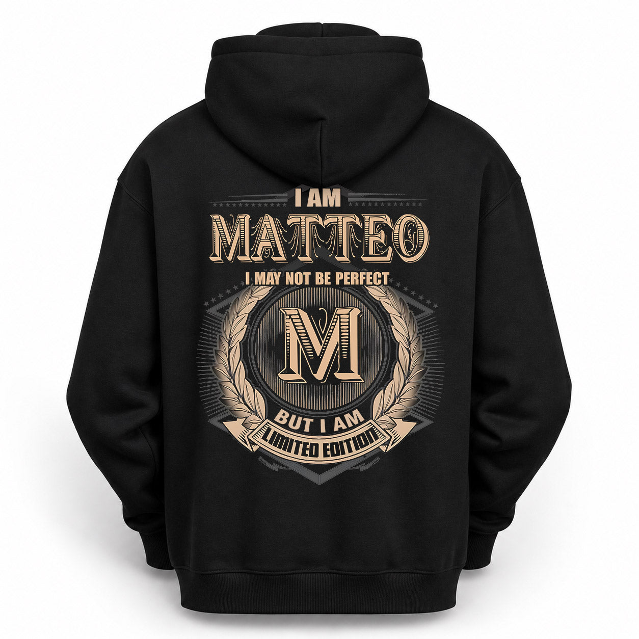 MATTEO PH55-T25-Personalized Name Quote Apparel “I Am NAME May Not Be Perfect But I Am Limited Edition”
