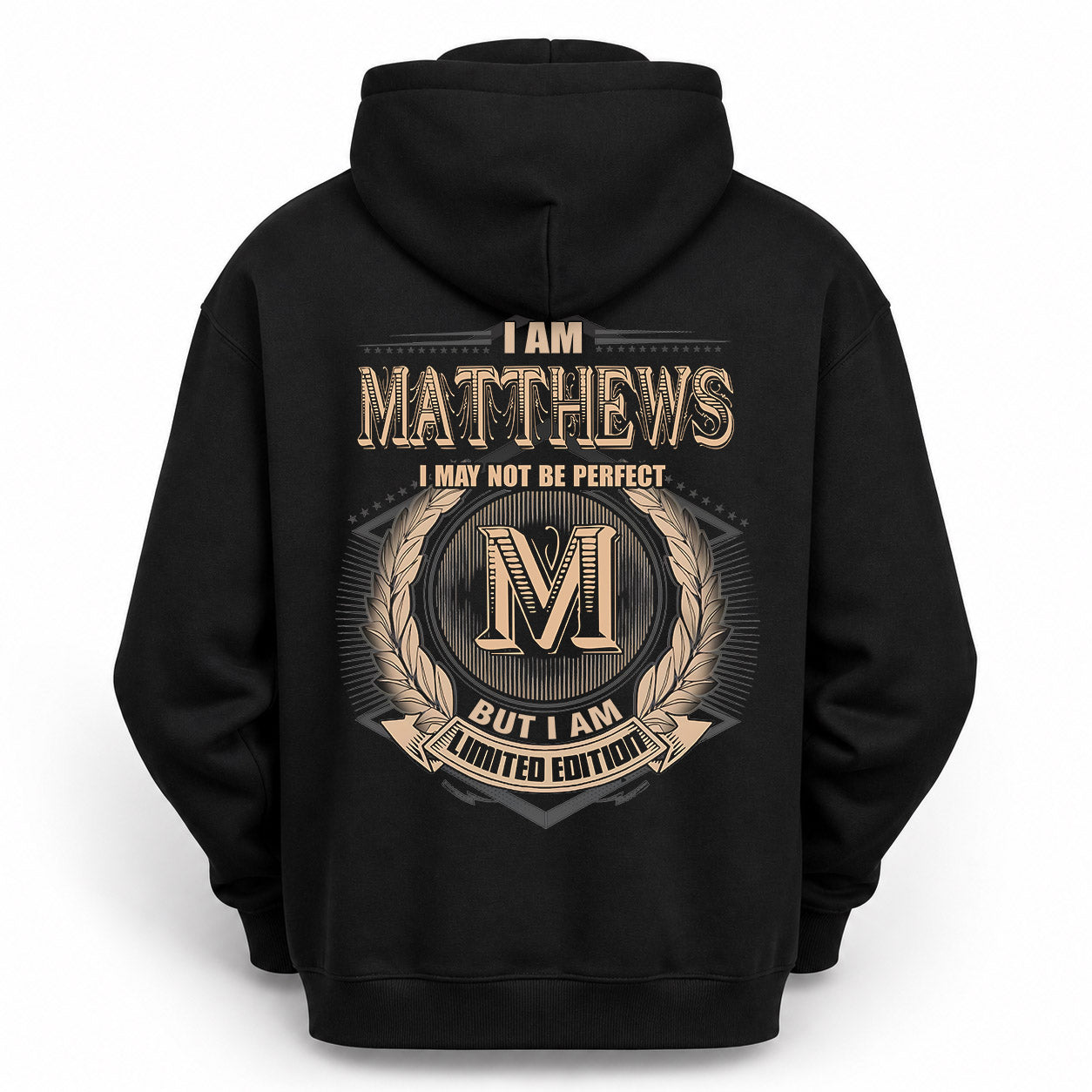 MATTHEWS PH55-T25-Personalized Name Quote Apparel “I Am NAME May Not Be Perfect But I Am Limited Edition”