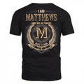 MATTHEWS PH55-T25-Personalized Name Quote Apparel “I Am NAME May Not Be Perfect But I Am Limited Edition”