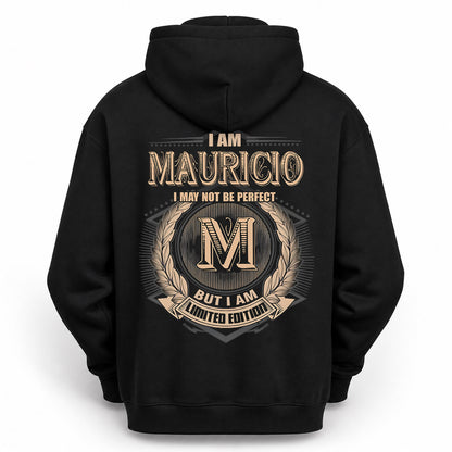 MAURICIO PH55-T25-Personalized Name Quote Apparel “I Am NAME May Not Be Perfect But I Am Limited Edition”