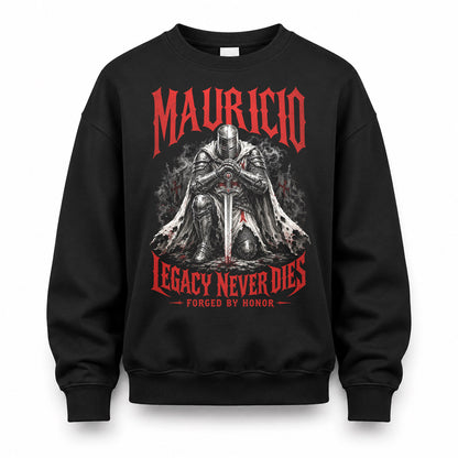 MAURICIO HS90-K04-109 - NAME Legacy Never Dies Forged By Honor Personalized Knight