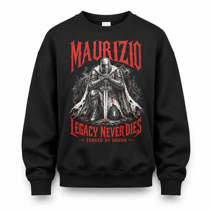 MAURIZIO HS90-K04-109 - NAME Legacy Never Dies Forged By Honor Personalized Knight