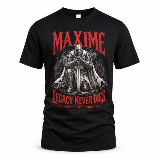 MAXIME HS90-K04-109 - NAME Legacy Never Dies Forged By Honor Personalized Knight