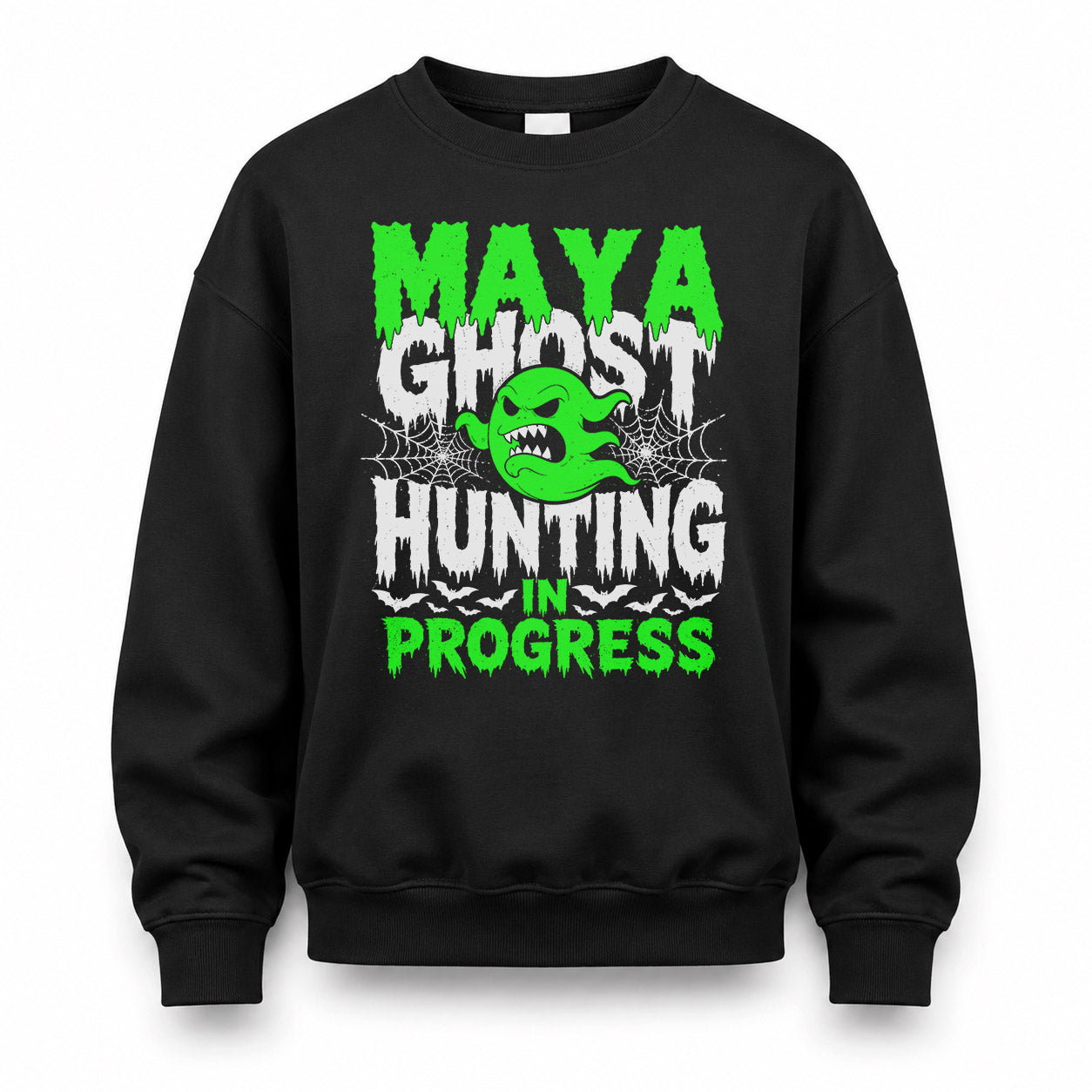 MAYA HW22-K06-109 - NAME Ghost Hunting In Progress Personalized Halloween Shirt
