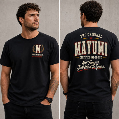 MAYUMI W68-F2-168 – Personalized Original Issue Apparel “The Original NAME Certified One-of-One"