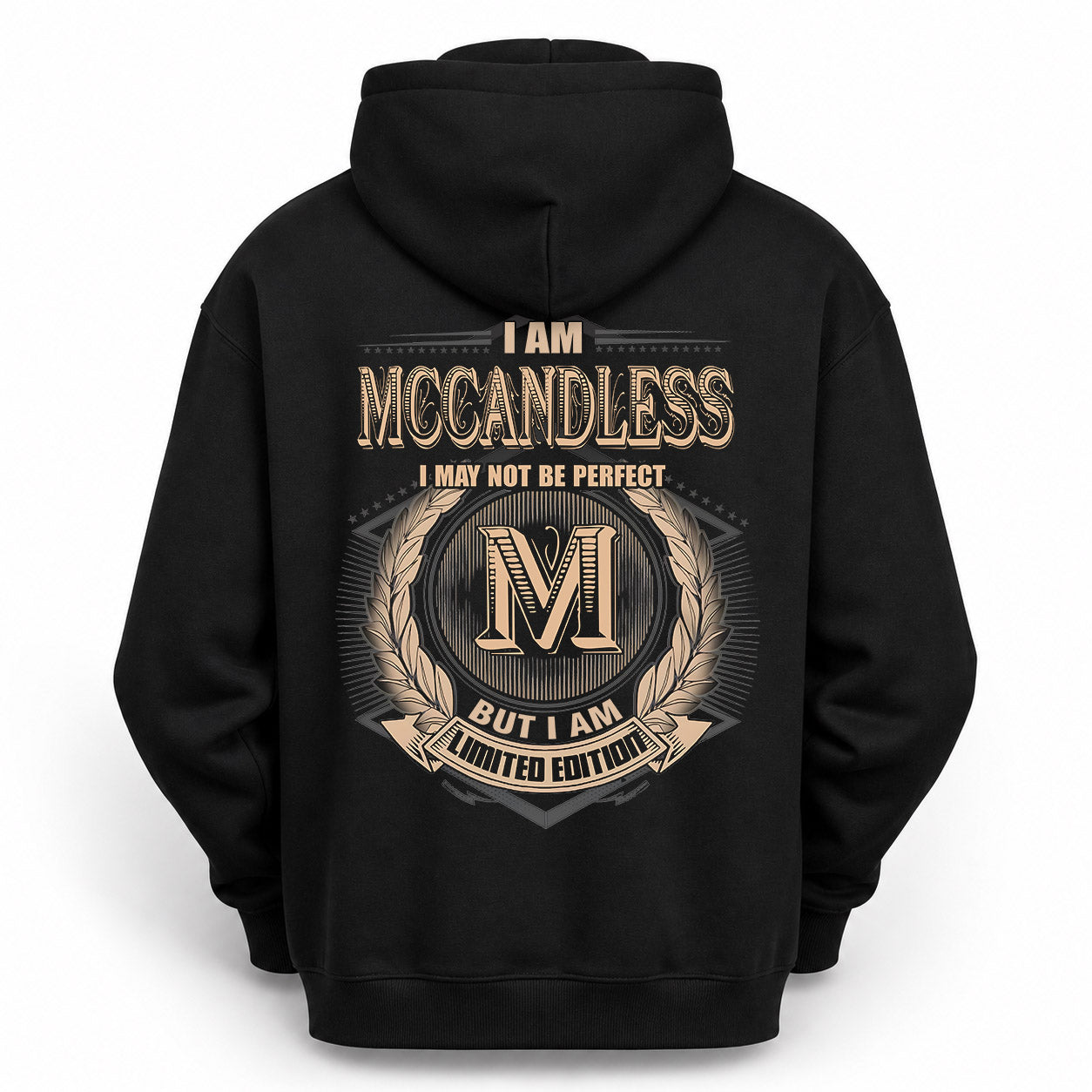 MCCANDLESS PH55-T25-Personalized Name Quote Apparel “I Am NAME May Not Be Perfect But I Am Limited Edition”