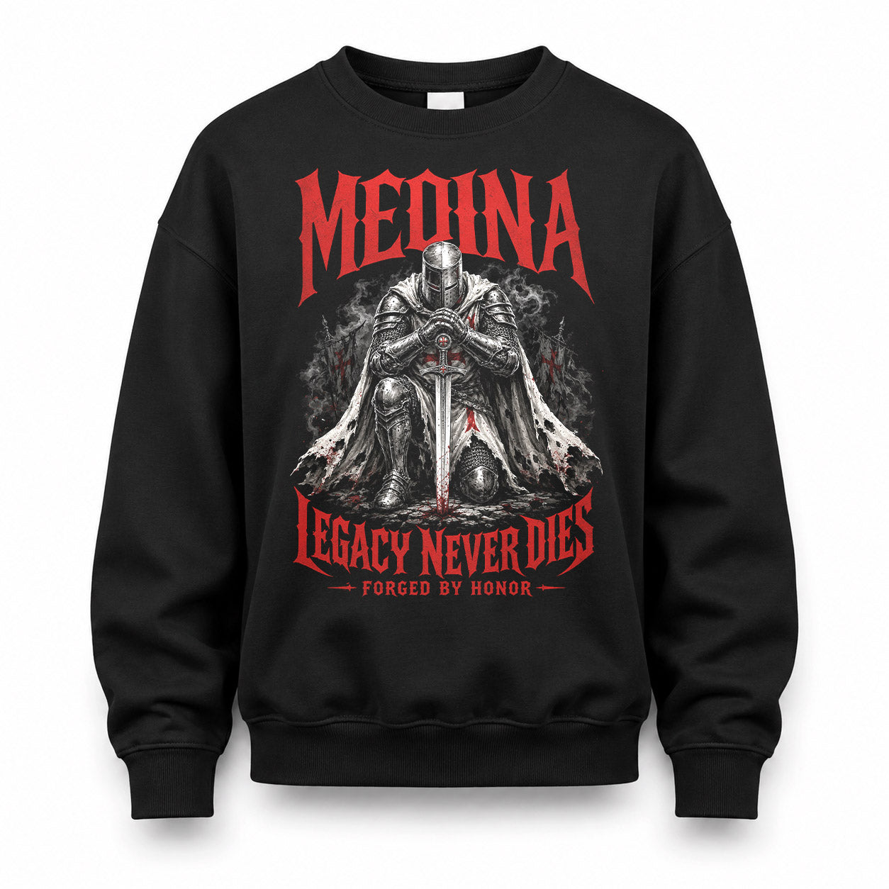 MEDINA HS90-K04-109 - NAME Legacy Never Dies Forged By Honor Personalized Knight