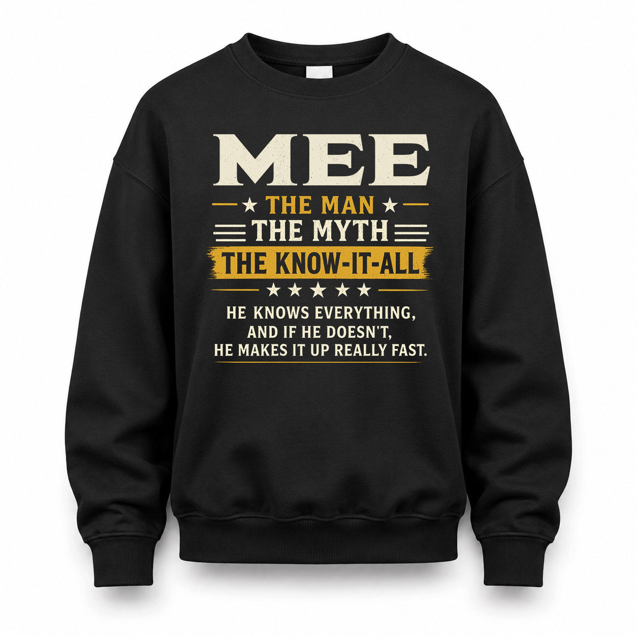 MEE TM90-K04-125 - NAME Legendary Know-It-All Personalized Funny Shirt