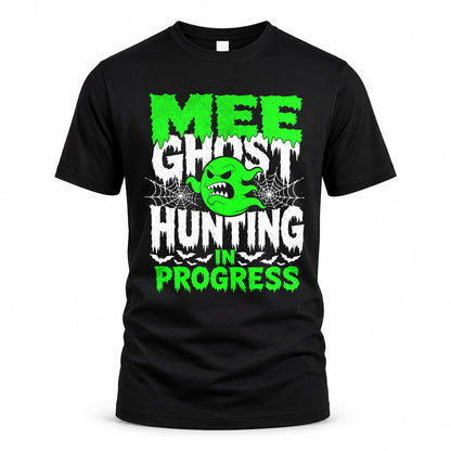 MEE HW22-K06-109 - NAME Ghost Hunting In Progress Personalized Halloween Shirt
