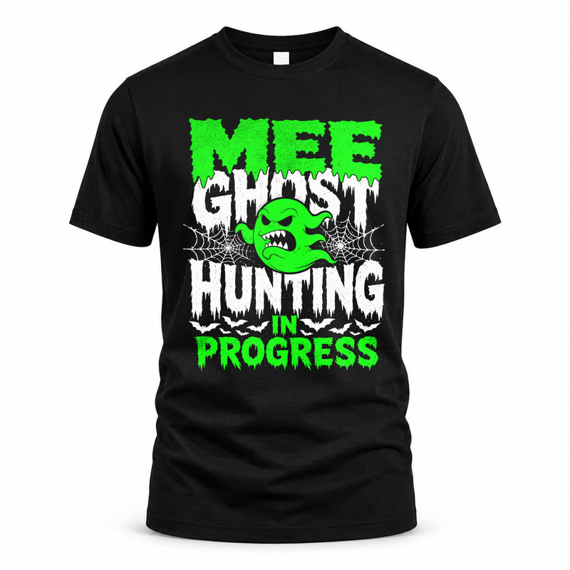 MEE HW22-K06-109 - NAME Ghost Hunting In Progress Personalized Halloween Shirt