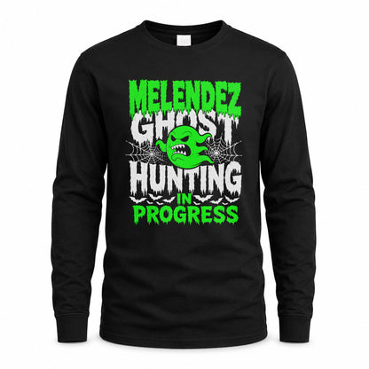 MELENDEZ HW22-K06-109 - NAME Ghost Hunting In Progress Personalized Halloween Shirt