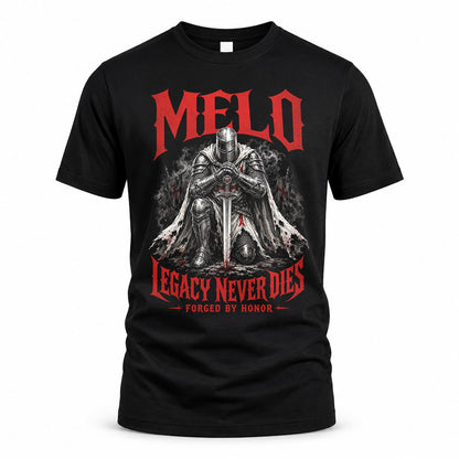 MELO HS90-K04-109 - NAME Legacy Never Dies Forged By Honor Personalized Knight