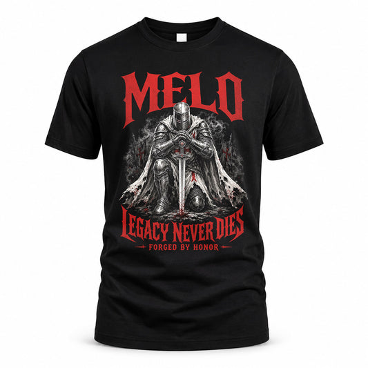 MELO HS90-K04-109 - NAME Legacy Never Dies Forged By Honor Personalized Knight