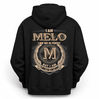MELO PH55-T25-Personalized Name Quote Apparel “I Am NAME May Not Be Perfect But I Am Limited Edition”