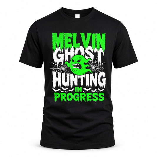 MELVIN HW22-K06-109 - NAME Ghost Hunting In Progress Personalized Halloween Shirt