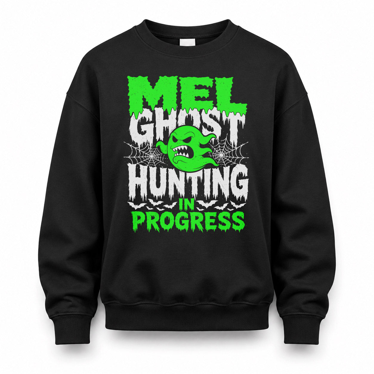 MEL HW22-K06-109 - NAME Ghost Hunting In Progress Personalized Halloween Shirt