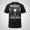 MENDEZ P01-K24-229 – Personalized Skull Graphic Apparel “I Am NAME I May Not Be Perfect But I Am Limited Edition”