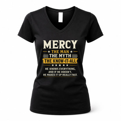 MERCY TM90-K04-125 - NAME Legendary Know-It-All Personalized Funny Shirt