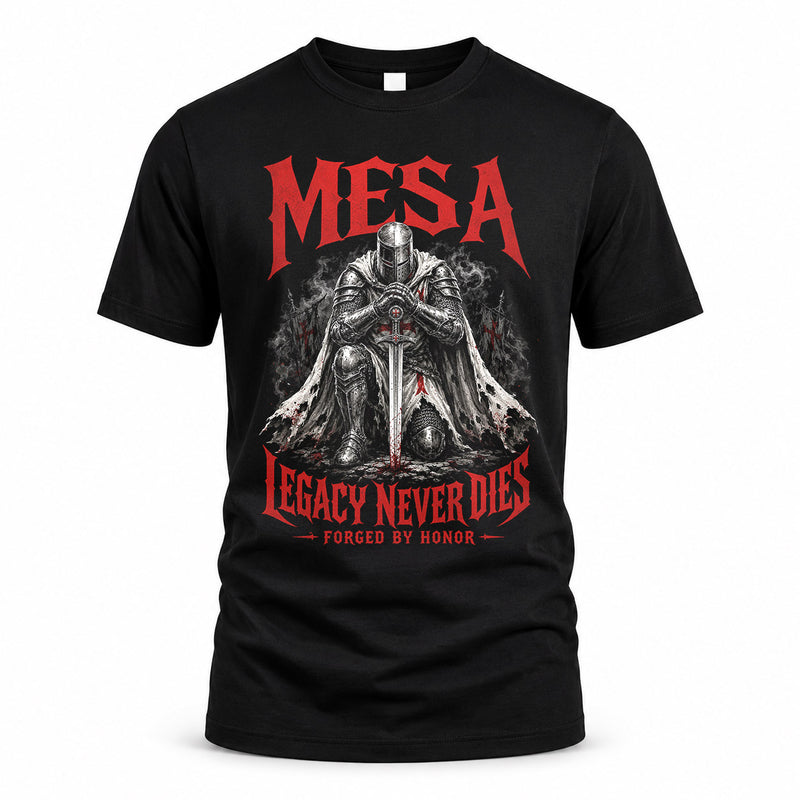MESA HS90-K04-109 - NAME Legacy Never Dies Forged By Honor Personalized Knight