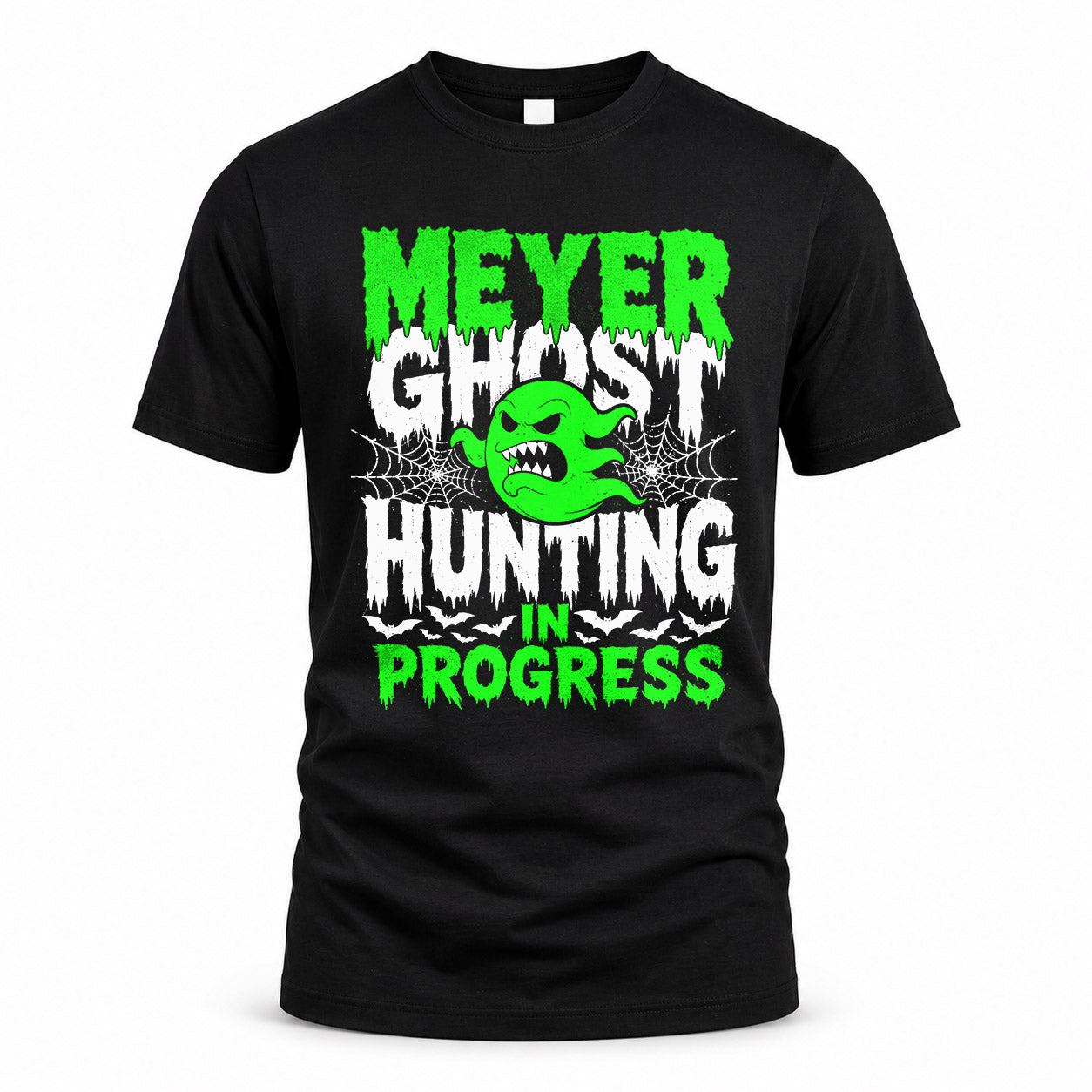 MEYER HW22-K06-109 - NAME Ghost Hunting In Progress Personalized Halloween Shirt