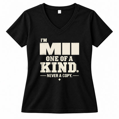 MII P6-K4-228 Personalized Funny Quote Apparel “I’m NAME – One of a Kind, Never a Copy”