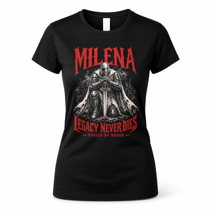 MILENA HS90-K04-109 - NAME Legacy Never Dies Forged By Honor Personalized Knight