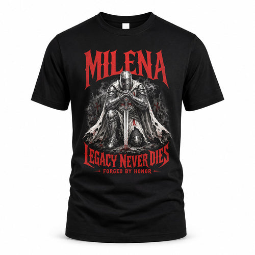 MILENA HS90-K04-109 - NAME Legacy Never Dies Forged By Honor Personalized Knight