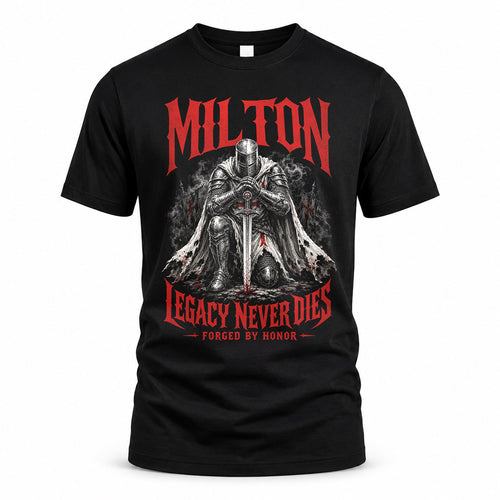 MILTON HS90-K04-109 - NAME Legacy Never Dies Forged By Honor Personalized Knight