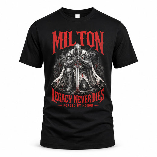 MILTON HS90-K04-109 - NAME Legacy Never Dies Forged By Honor Personalized Knight