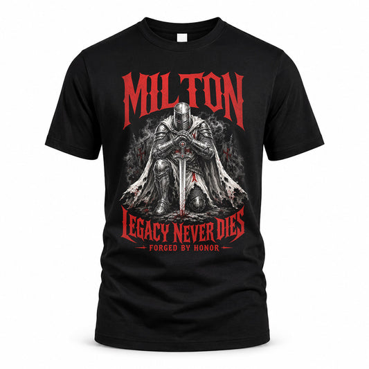 MILTON HS90-K04-109 - NAME Legacy Never Dies Forged By Honor Personalized Knight