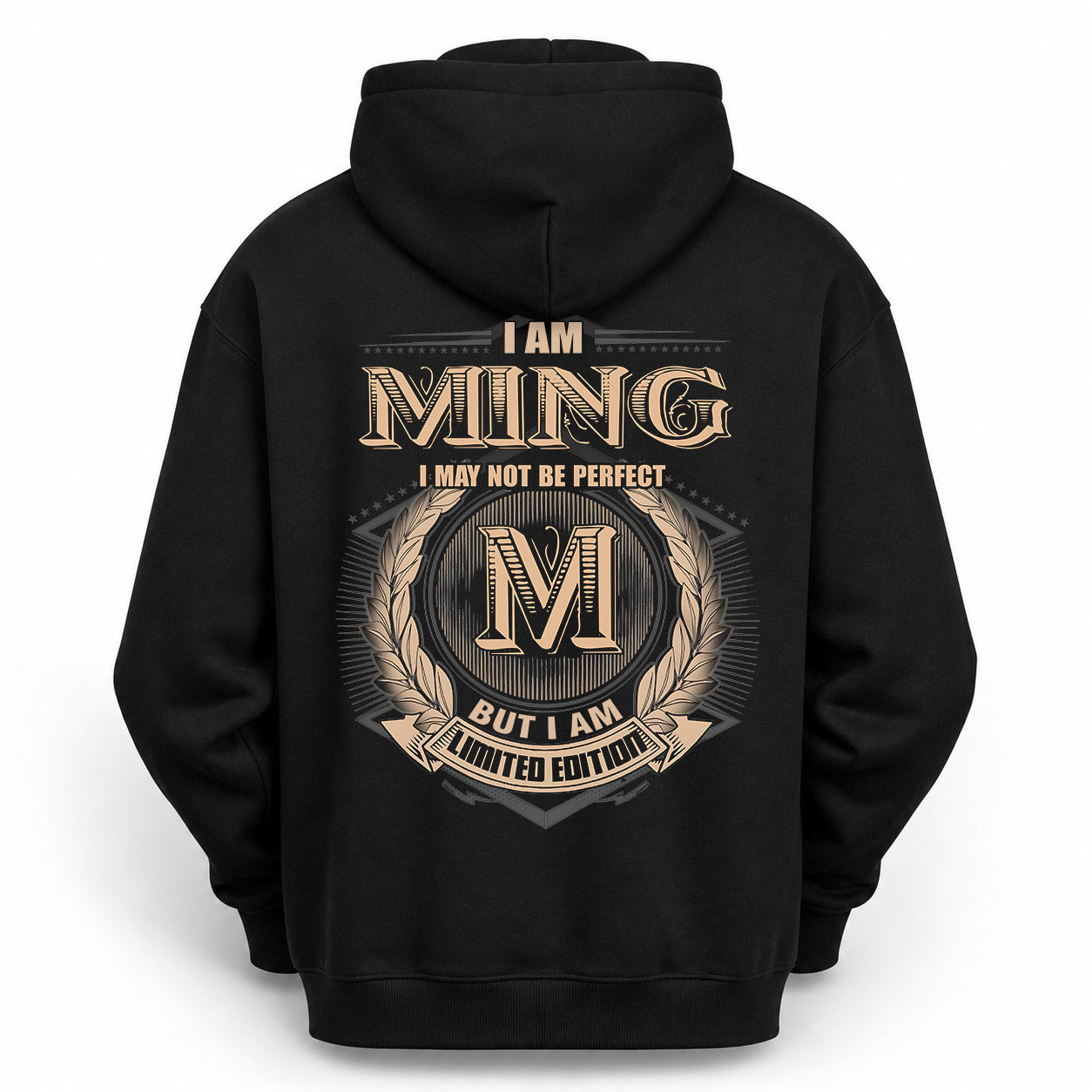 MING PH55-T25-Personalized Name Quote Apparel “I Am NAME May Not Be Perfect But I Am Limited Edition”