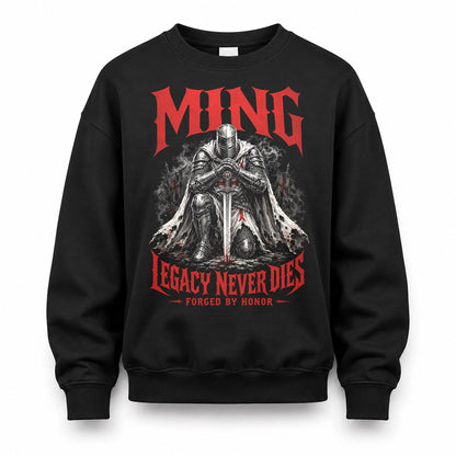 MING HS90-K04-109 - NAME Legacy Never Dies Forged By Honor Personalized Knight