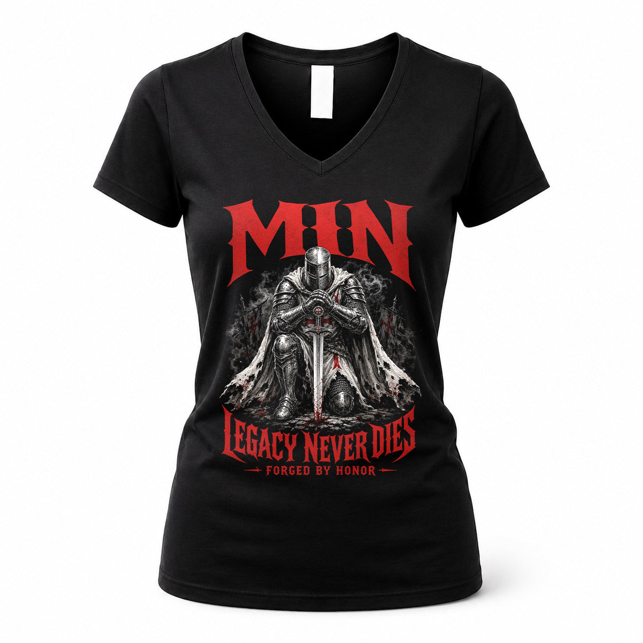 MIN HS90-K04-109 - NAME Legacy Never Dies Forged By Honor Personalized Knight