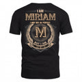 MIRIAM PH55-T25-Personalized Name Quote Apparel “I Am NAME May Not Be Perfect But I Am Limited Edition”