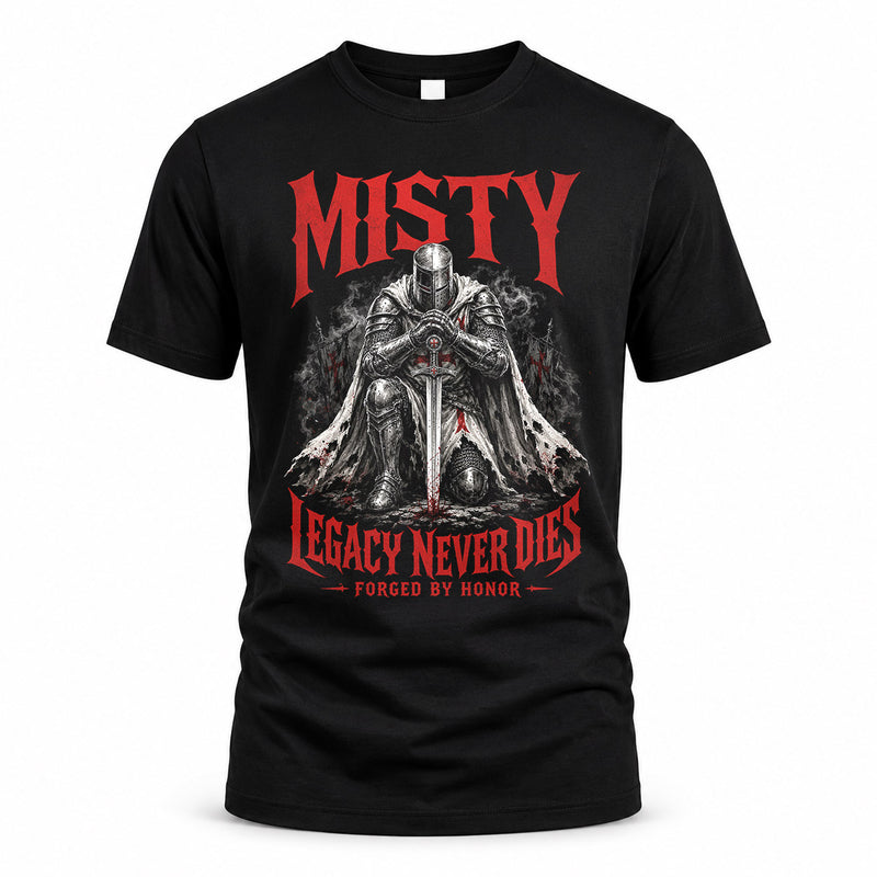 MISTY HS90-K04-109 - NAME Legacy Never Dies Forged By Honor Personalized Knight