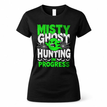 MISTY HW22-K06-109 - NAME Ghost Hunting In Progress Personalized Halloween Shirt