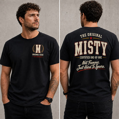 MISTY W68-F2-168 – Personalized Original Issue Apparel “The Original NAME Certified One-of-One"