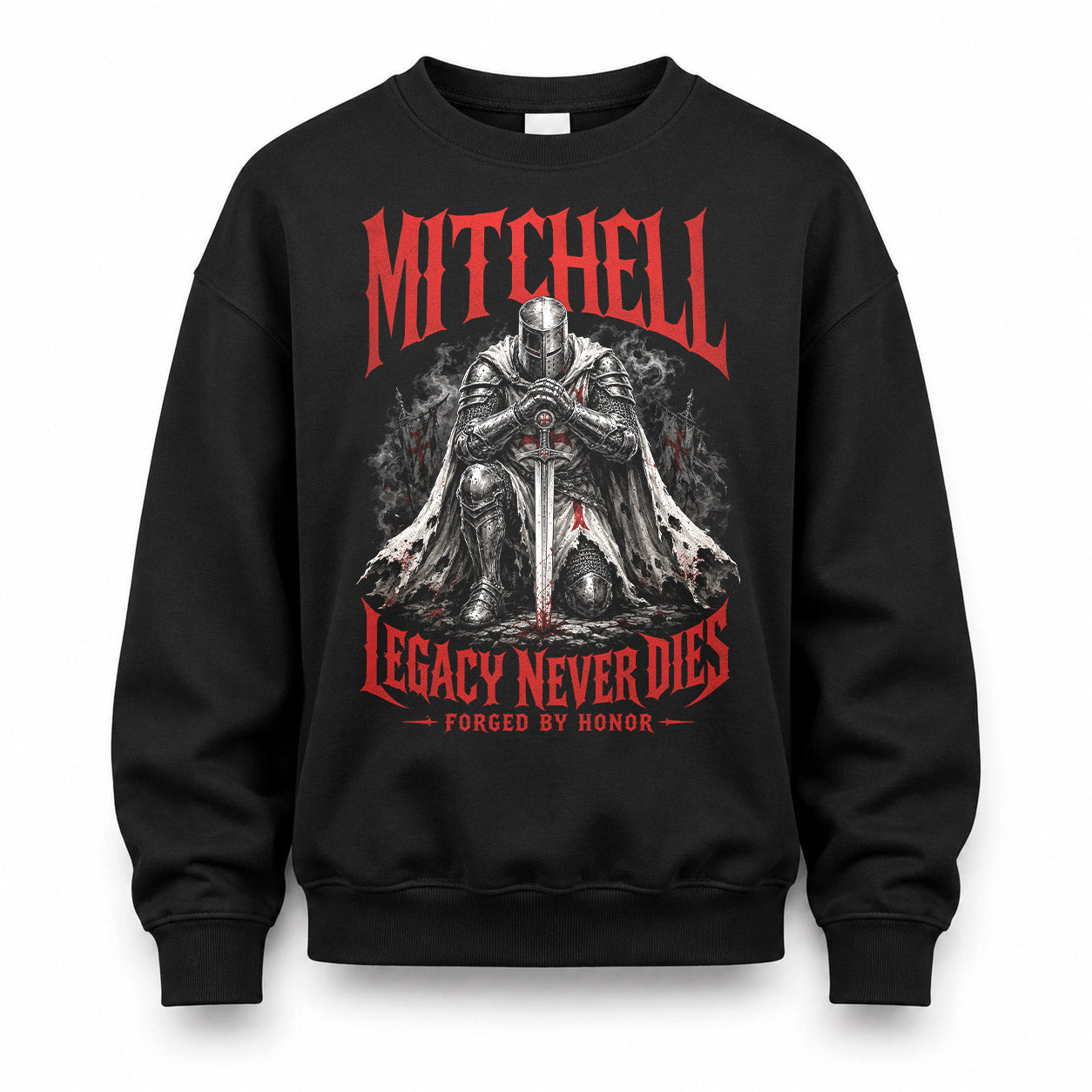 MITCHELL HS90-K04-109 - NAME Legacy Never Dies Forged By Honor Personalized Knight