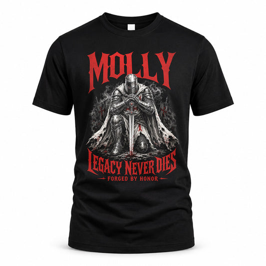 MOLLY HS90-K04-109 - NAME Legacy Never Dies Forged By Honor Personalized Knight