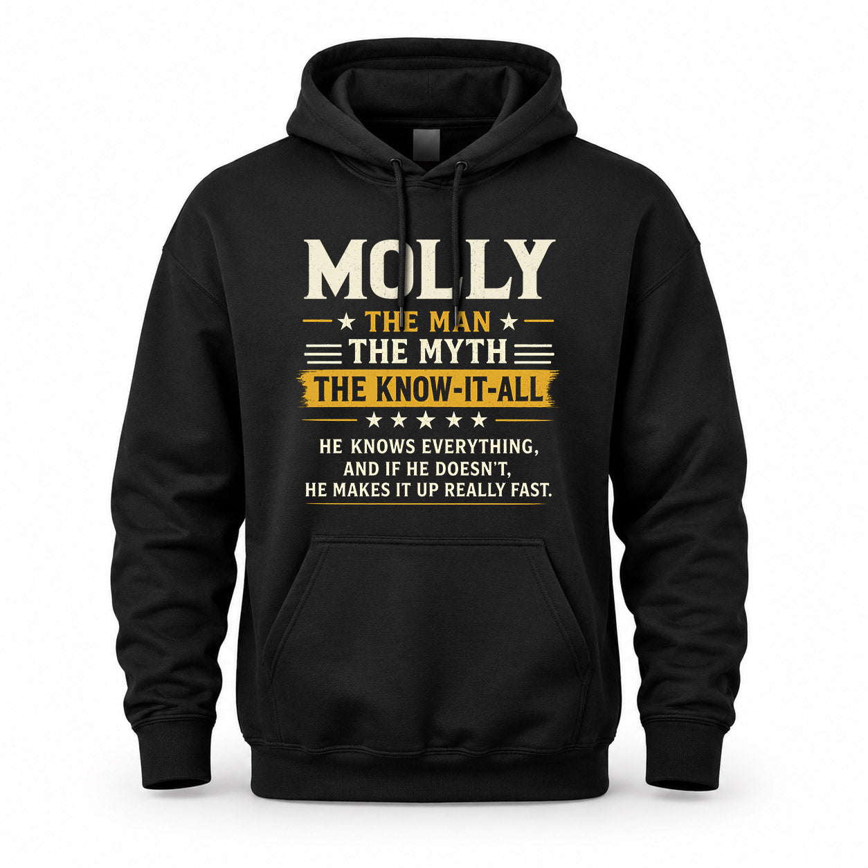 MOLLY TM90-K04-125 - NAME Legendary Know-It-All Personalized Funny Shirt