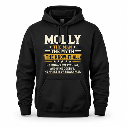 MOLLY TM90-K04-125 - NAME Legendary Know-It-All Personalized Funny Shirt
