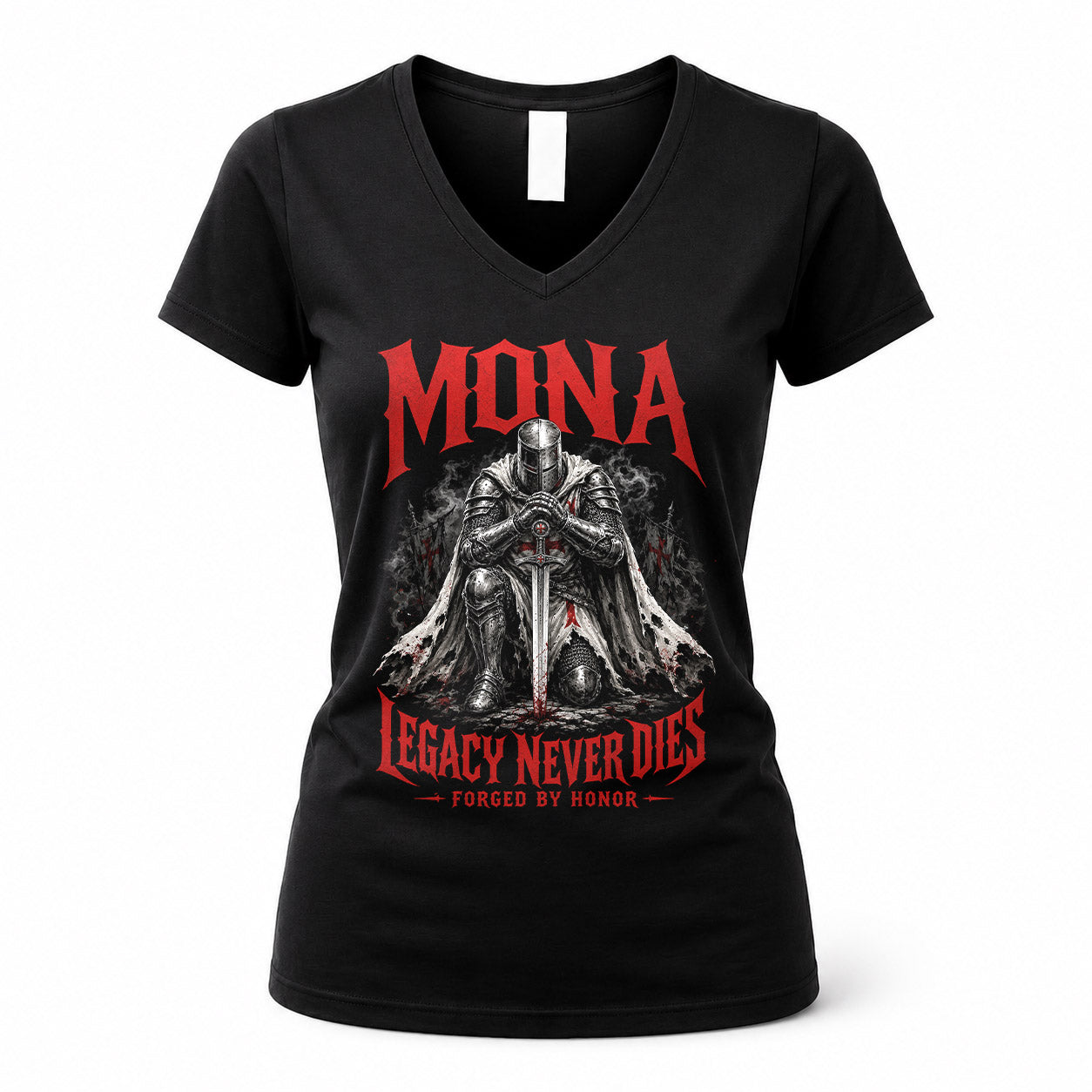 MONA HS90-K04-109 - NAME Legacy Never Dies Forged By Honor Personalized Knight