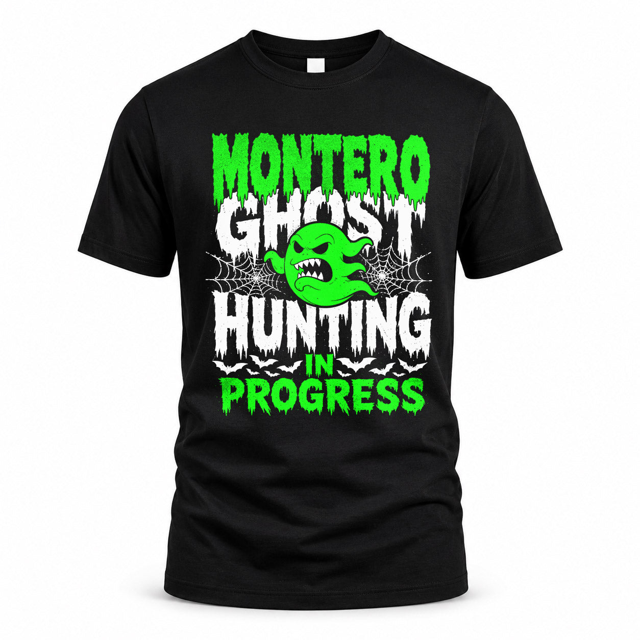 MONTERO HW22-K06-109 - NAME Ghost Hunting In Progress Personalized Halloween Shirt