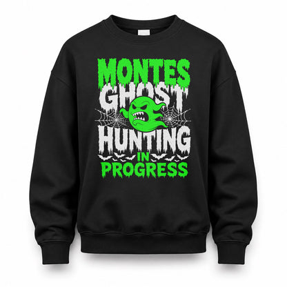 MONTES HW22-K06-109 - NAME Ghost Hunting In Progress Personalized Halloween Shirt