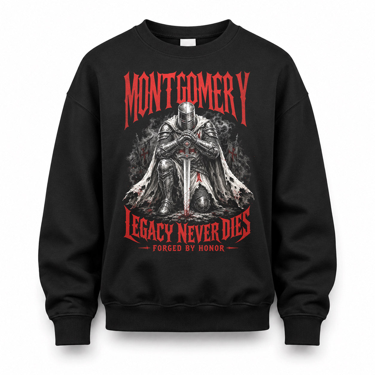 MONTGOMERY HS90-K04-109 - NAME Legacy Never Dies Forged By Honor Personalized Knight