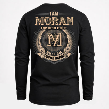MORAN PH55-T25-Personalized Name Quote Apparel “I Am NAME May Not Be Perfect But I Am Limited Edition”